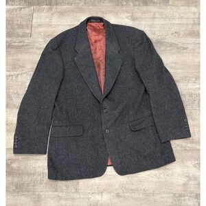 Vintage Ron Chereskin Camel Hair Blend Mens Sport Coat Blazer Gray 41
